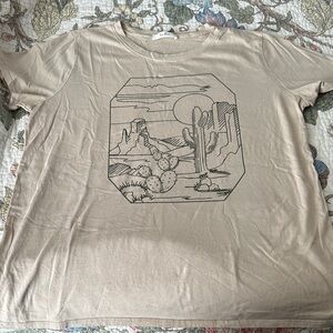Tres Bien Cactus Desert Beige Tee